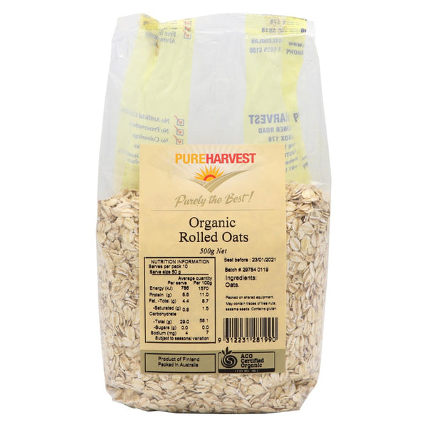 Cooking Oats Organic | Pure Harvest | 500g