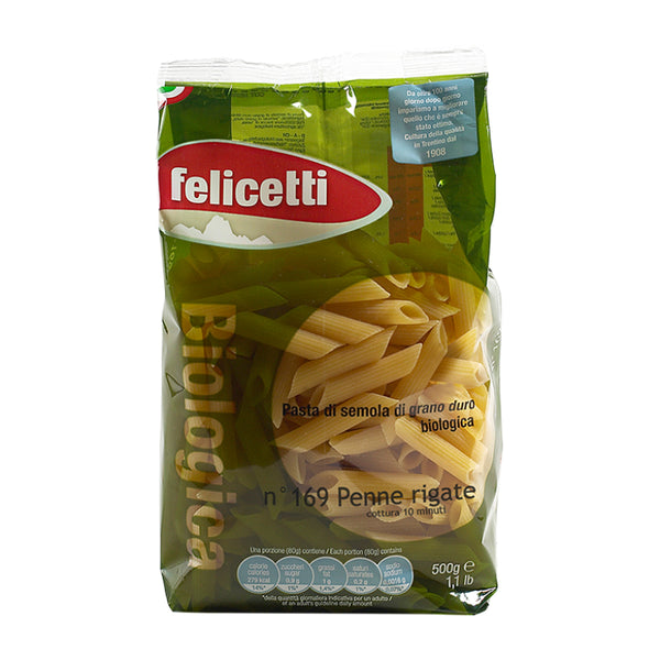 Pasta Penne Rigate Certified Organic n° 169 | 500g