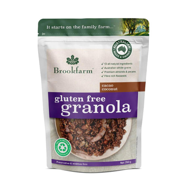 Gluten Free Granola Cacao & Coconut | Brookfarm | 350g