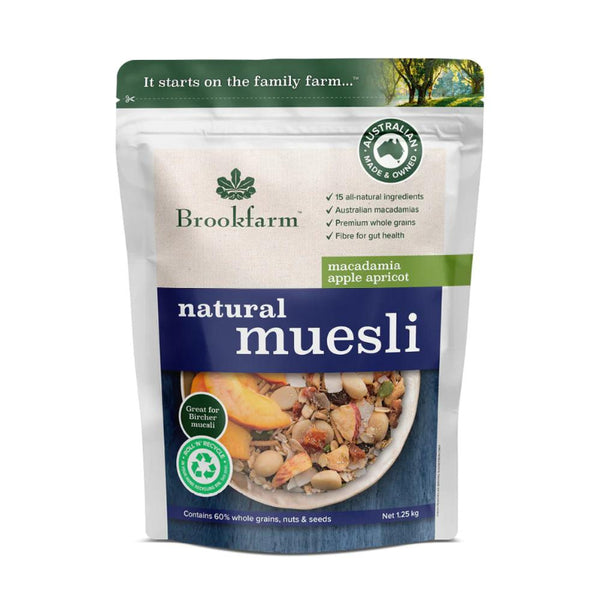 Natural Muesli Macadamia Apple Apricot | Brookfarm | 500g