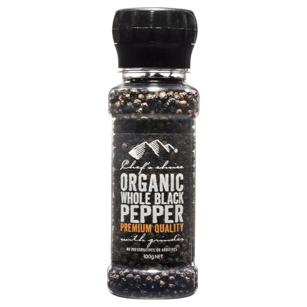 Whole Black Pepper With Grinder  | 100g