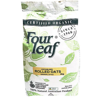 Rolled Oats Unstabilised | Four Leaf | 4kg