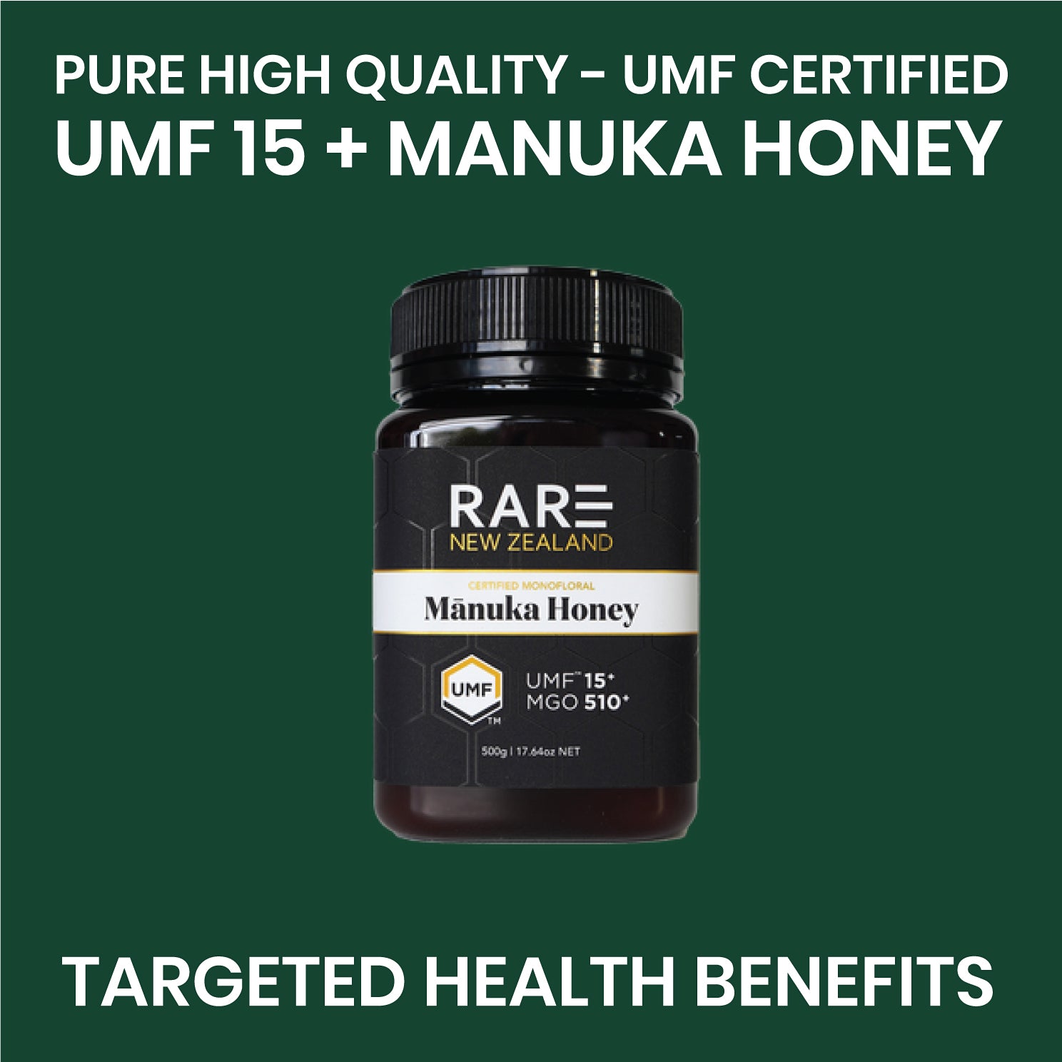 UMF 15+ Manuka Honey | 250g – Rare Organics