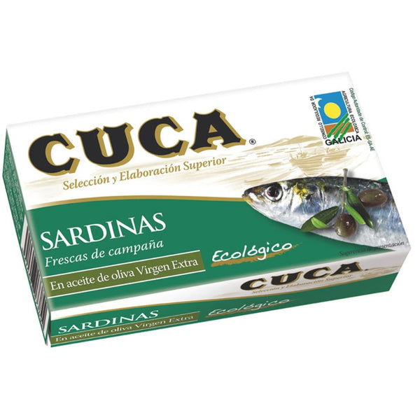 Sardines in Organic Olive Oil | Cuca | 120g