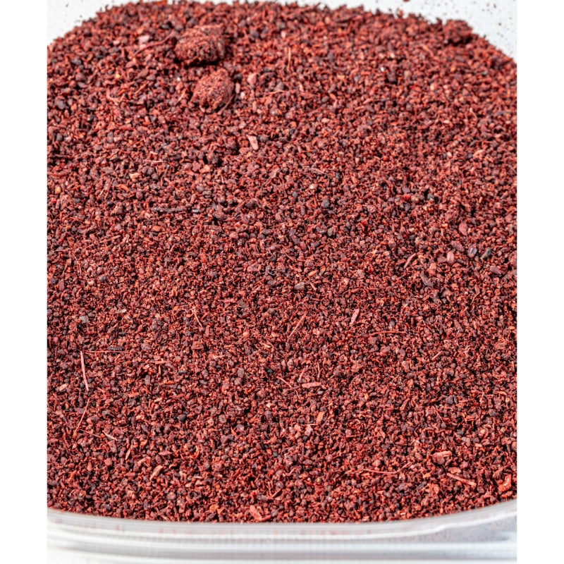 Sumac Plate Ground Sumac (100g) - Buy Online – Rare Organics